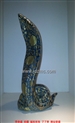 刘远长大师限量99号的《未命名-小样》蛇年生肖陶瓷