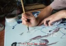 陆岩老师斗彩绘画片段-视频加图片