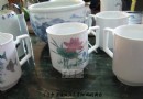 景德镇釉下五彩绘制的醴陵釉中彩味的茶杯