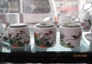 三级跳，张万莲的古彩茶叶罐作品