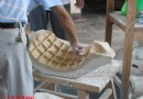 大型陶瓷雕塑起筋工序