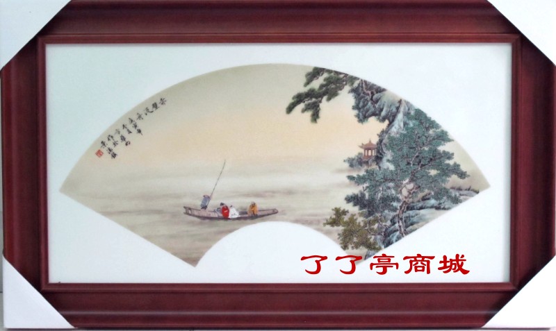“赤壁泛舟”·釉上彩·方华明（江西省高级工艺美术师）