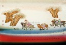 李文跃制 窑变粉彩《长安出行图》瓷板 拍卖成交价：RMB 224,000