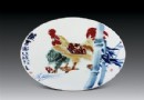 2005年作 李菊生 双吉图 高温颜色釉瓷盘 拍卖成交价：RMB:168,000